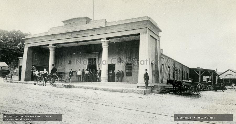 Postcard: Pearl Street Railroad Station, New Bedford, Massachusetts